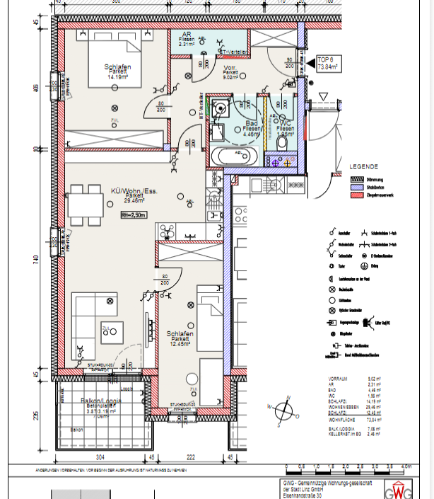 *Top Neubauwohnung* Erstbezug - Wohnküche mit Loggia, Schlafzimmer, Kinderzimmer im 2. Stock sowie fix zugeordnetem Tiefgaragenplatz - Clipboard Image