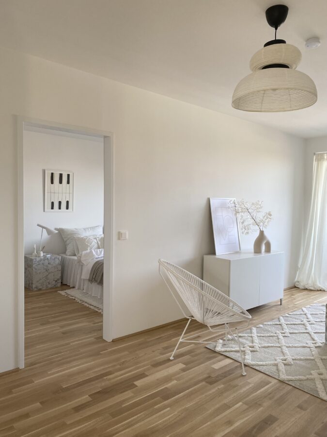 3-Zimmer Neubauwohnung mit großzügiger Loggia im 3. Stock - barrierefrei erreichbar- **bei den Fotos handelt es sich um Einrichtungsbeispiele** - WZ2